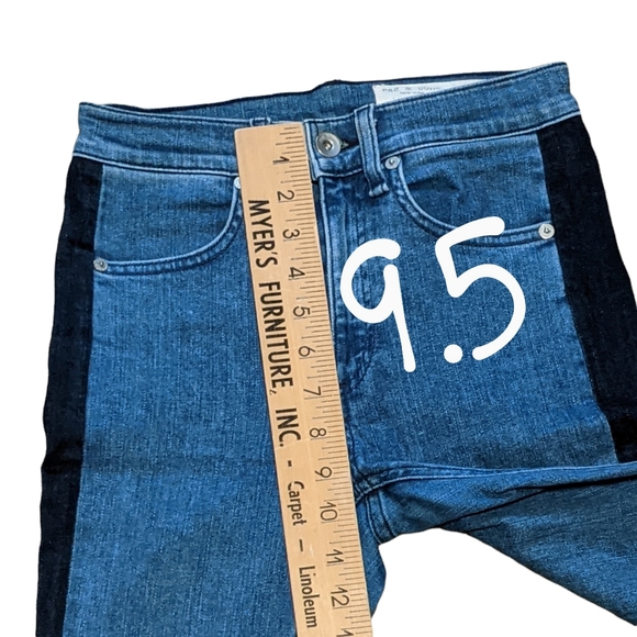 Rag & Bone Mazie High waist skinny fit cropped, side panels size 24 - Picture 6 of 12